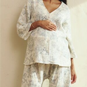 NOTHING FITS BUT 3 Layer Muslin Nursing Set in Ichika Size L/XL